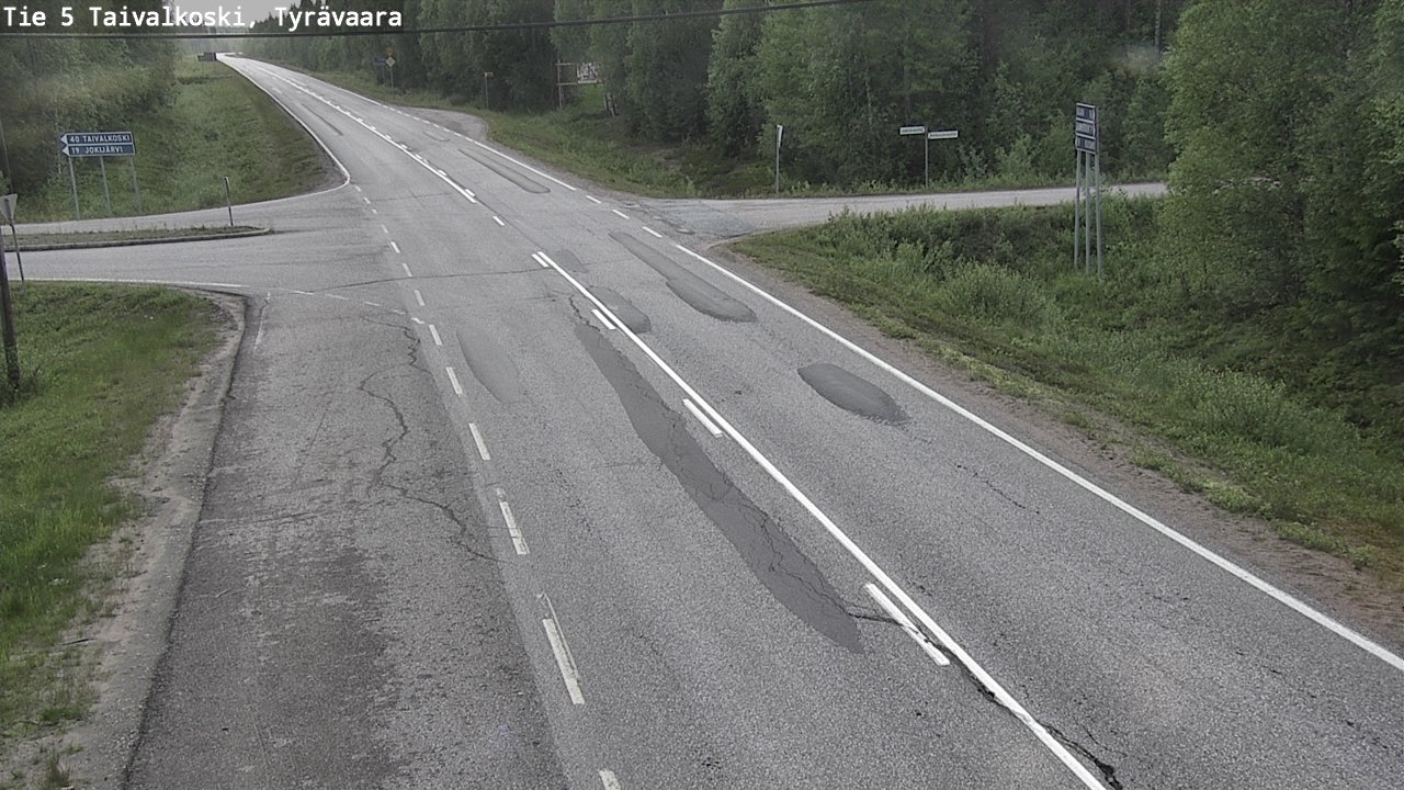 Kelikamerat Kuva Tie 5 Taivalkoski, Tyrävaara, Taivalkoski, Pohjois-Pohjanmaa