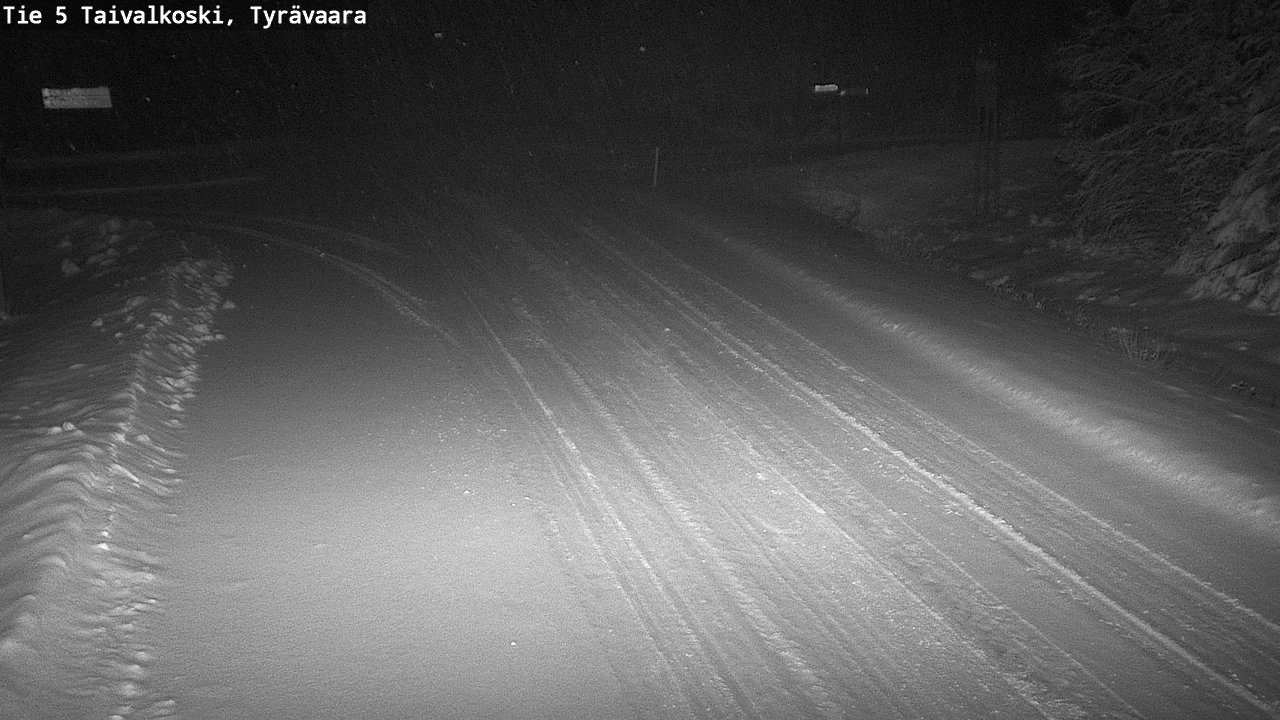 Weather Camera Image Road 5 Taivalkoski, Tyrävaara, Taivalkoski, Pohjois-Pohjanmaa