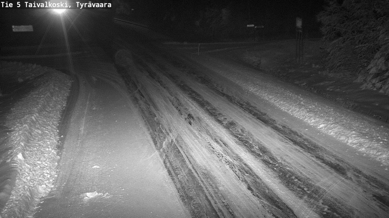 Weather Camera Image Väg 5 Taivalkoski, Tyrävaara, Taivalkoski, Pohjois-Pohjanmaa