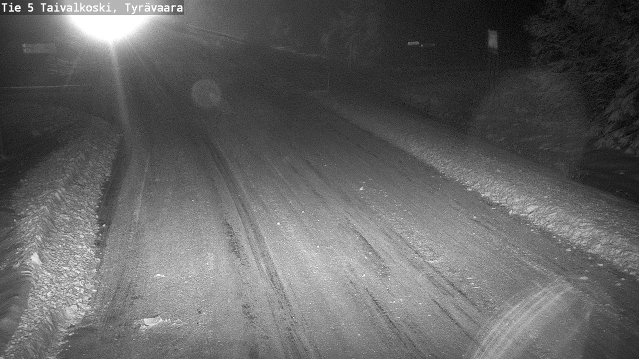Weather Camera Image Road 5 Taivalkoski, Tyrävaara, Taivalkoski, Pohjois-Pohjanmaa