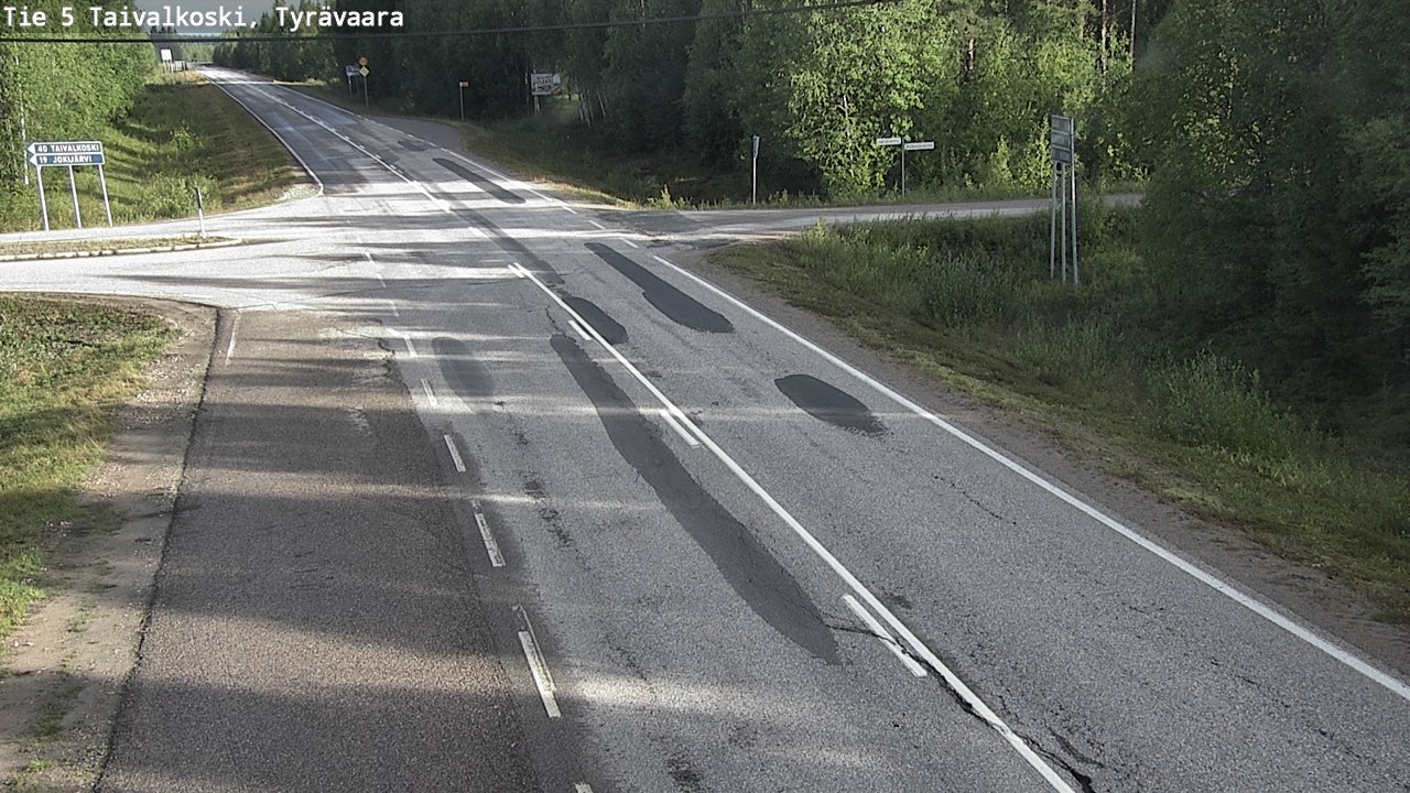 Kelikamerat Kuva Tie 5 Taivalkoski, Tyrävaara, Taivalkoski, Pohjois-Pohjanmaa