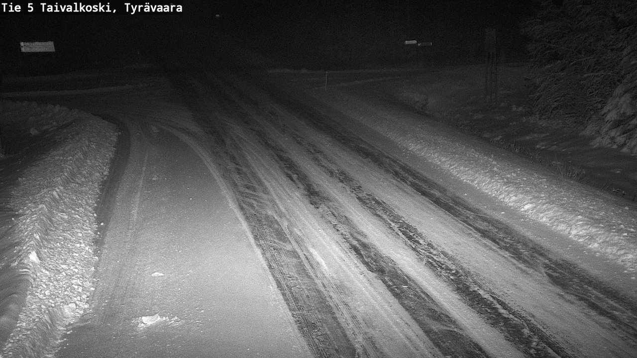 Weather Camera Image Väg 5 Taivalkoski, Tyrävaara, Taivalkoski, Pohjois-Pohjanmaa