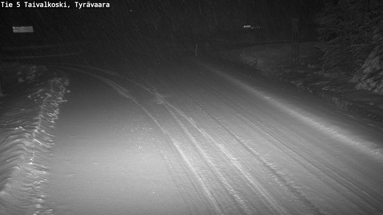 Weather Camera Image Road 5 Taivalkoski, Tyrävaara, Taivalkoski, Pohjois-Pohjanmaa