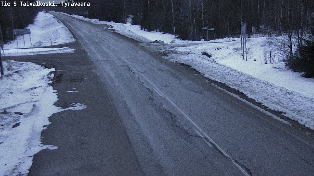 Kelikamerat Kuva Tie 5 Taivalkoski, Tyrävaara, Taivalkoski, Pohjois-Pohjanmaa