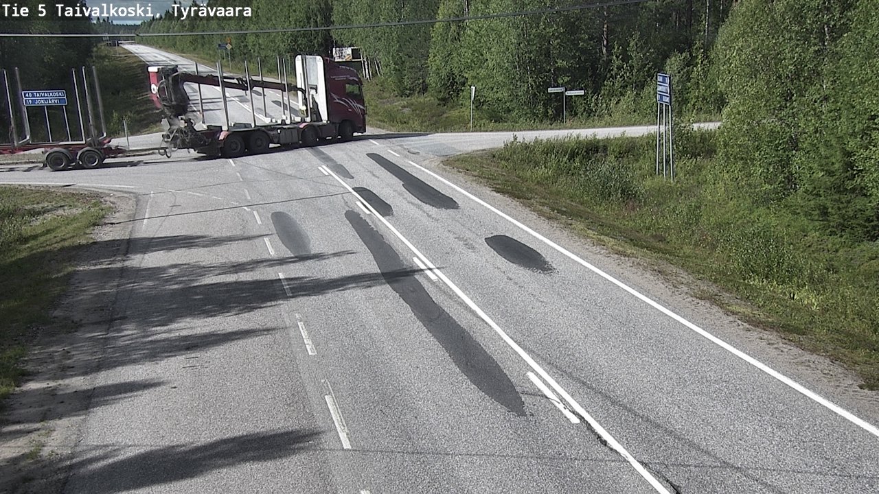 Kelikamerat Kuva Tie 5 Taivalkoski, Tyrävaara, Taivalkoski, Pohjois-Pohjanmaa