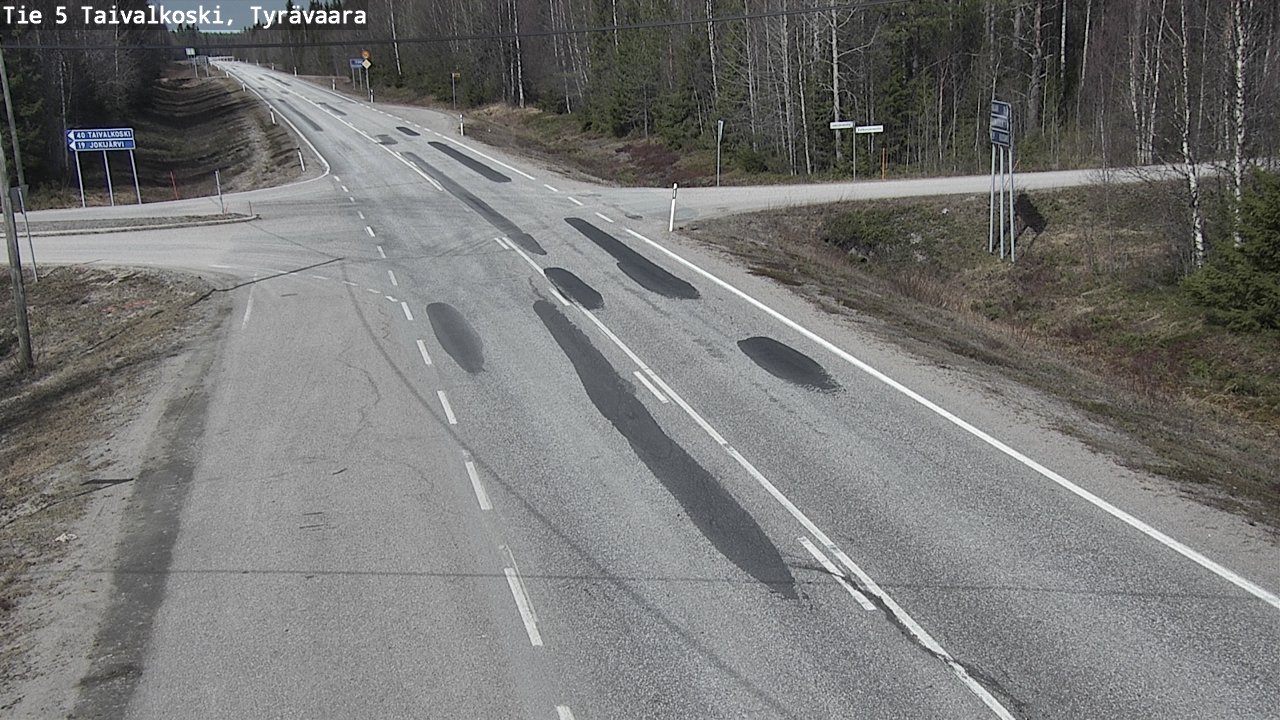 Kelikamerat Kuva Tie 5 Taivalkoski, Tyrävaara, Taivalkoski, Pohjois-Pohjanmaa