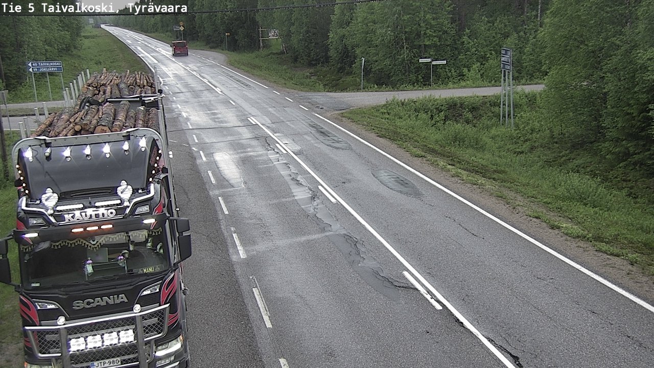 Kelikamerat Kuva Tie 5 Taivalkoski, Tyrävaara, Taivalkoski, Pohjois-Pohjanmaa