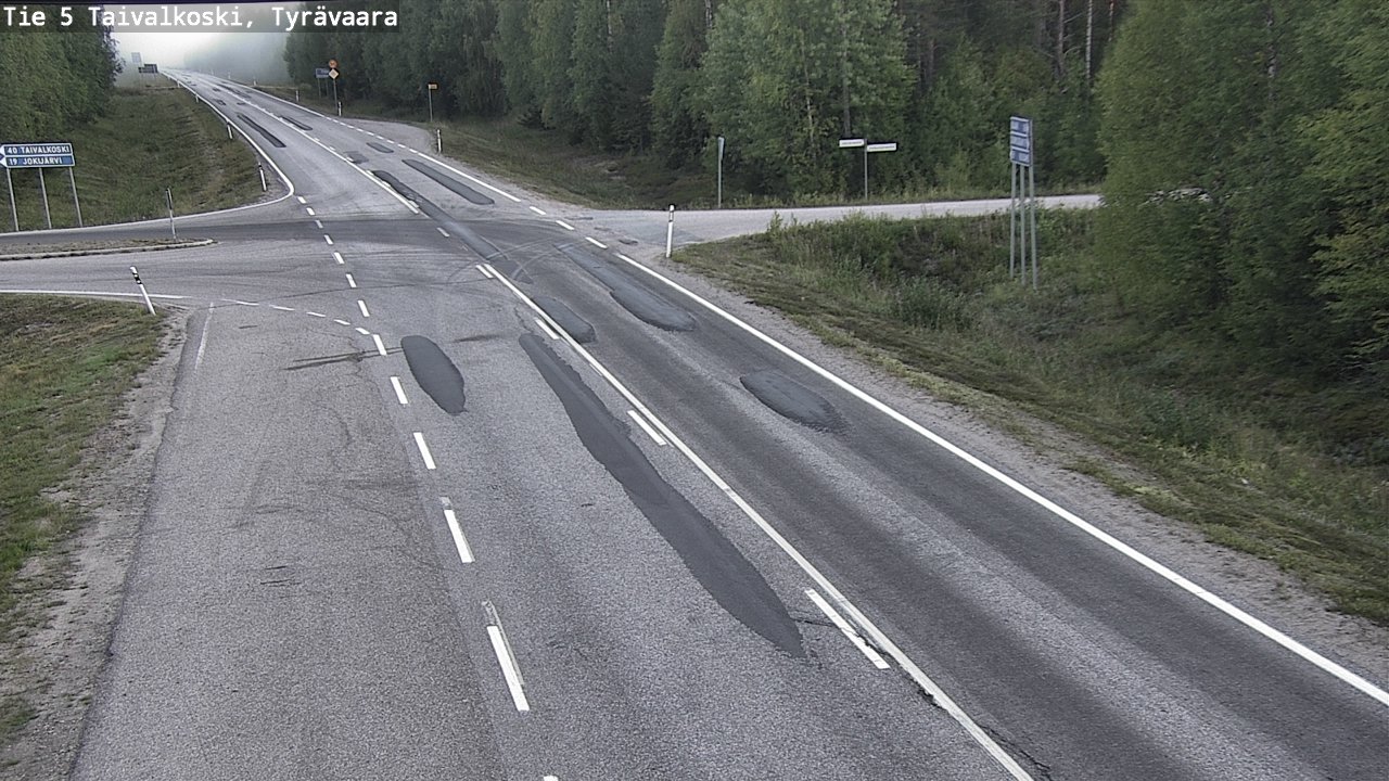 Kelikamerat Kuva Tie 5 Taivalkoski, Tyrävaara, Taivalkoski, Pohjois-Pohjanmaa