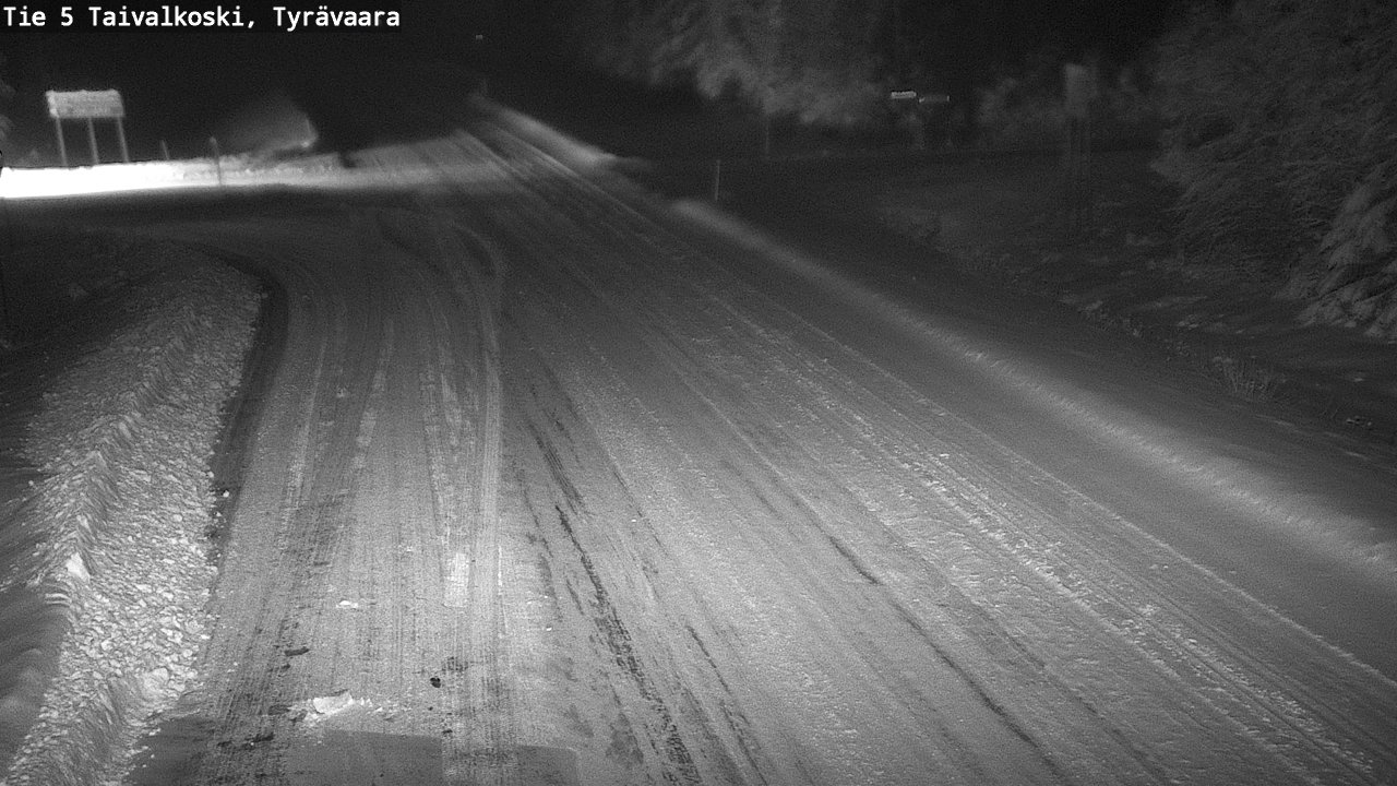 Weather Camera Image Road 5 Taivalkoski, Tyrävaara, Taivalkoski, Pohjois-Pohjanmaa
