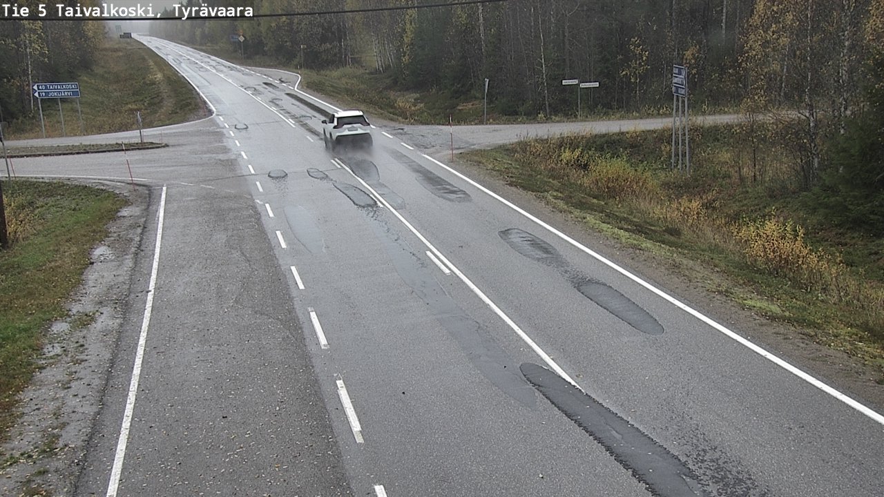 Weather Camera Image Road 5 Taivalkoski, Tyrävaara, Taivalkoski, Pohjois-Pohjanmaa