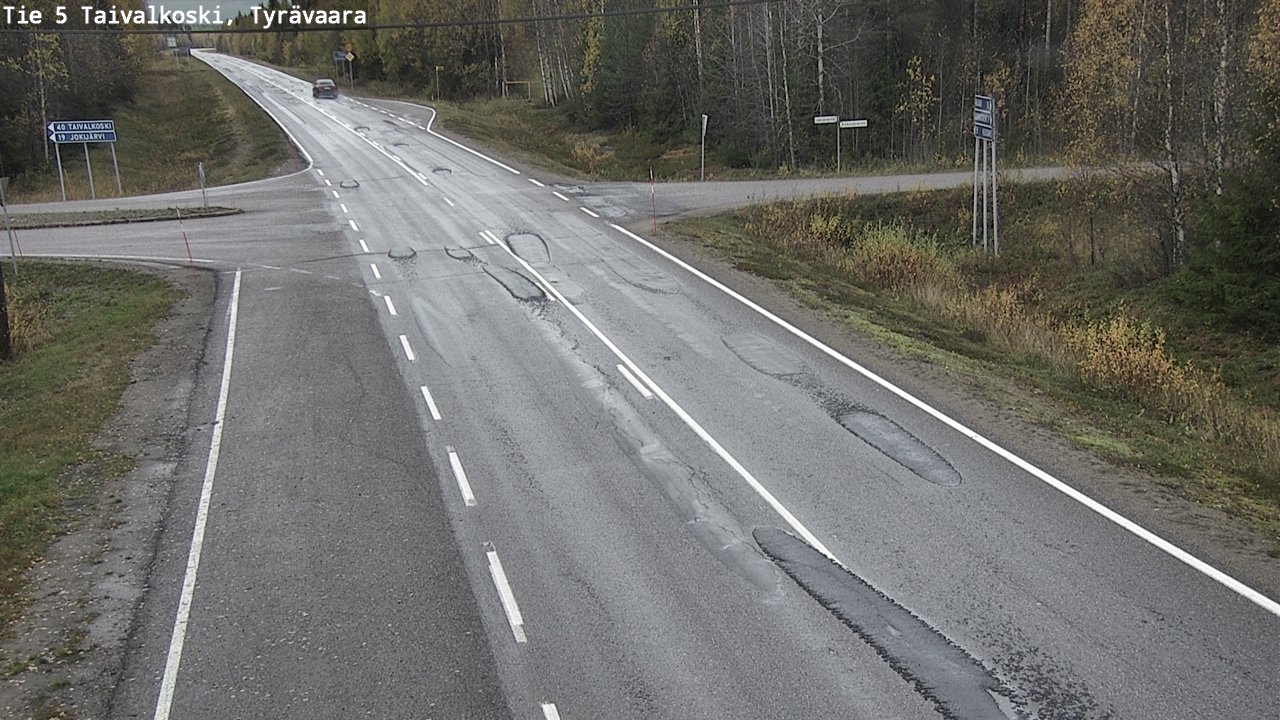 Kelikamerat Kuva Tie 5 Taivalkoski, Tyrävaara, Taivalkoski, Pohjois-Pohjanmaa