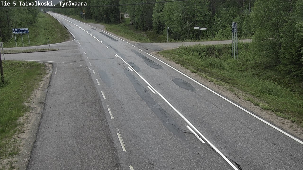 Kelikamerat Kuva Tie 5 Taivalkoski, Tyrävaara, Taivalkoski, Pohjois-Pohjanmaa