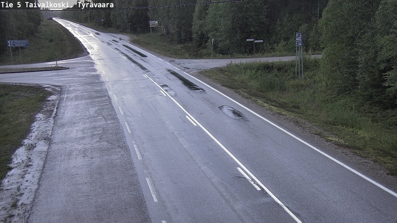 Kelikamerat Kuva Tie 5 Taivalkoski, Tyrävaara, Taivalkoski, Pohjois-Pohjanmaa