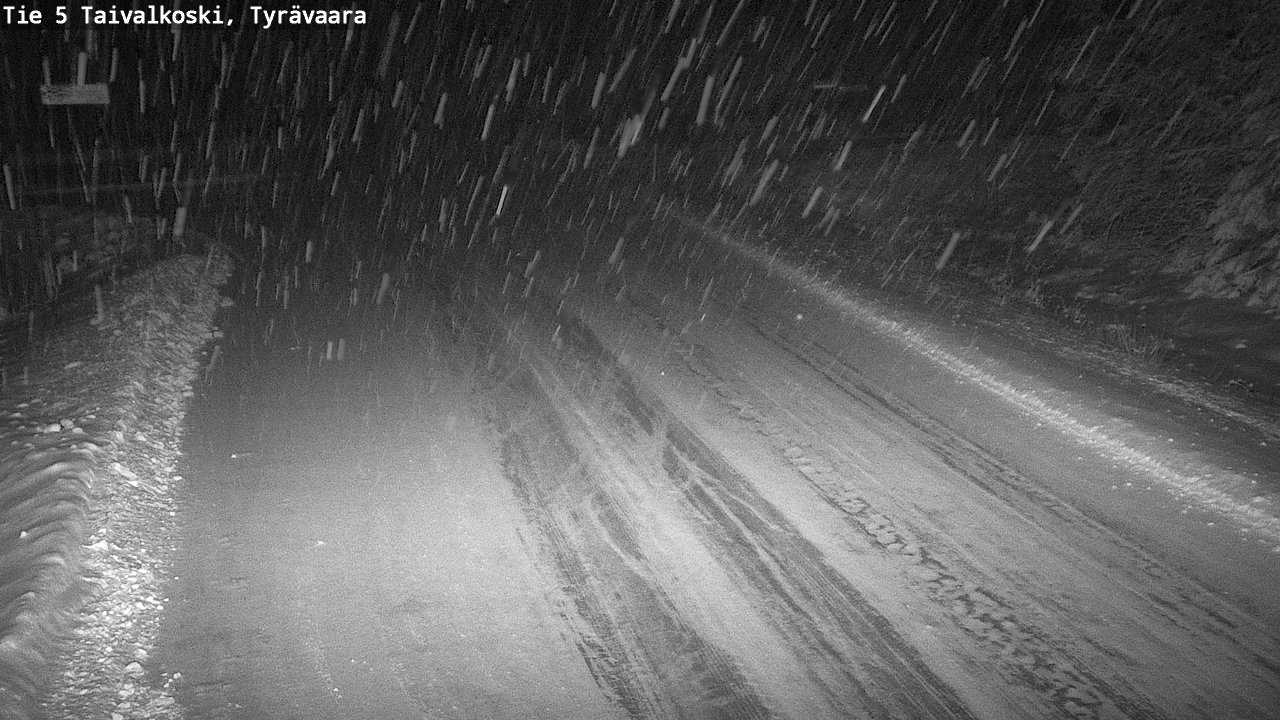 Weather Camera Image Road 5 Taivalkoski, Tyrävaara, Taivalkoski, Pohjois-Pohjanmaa