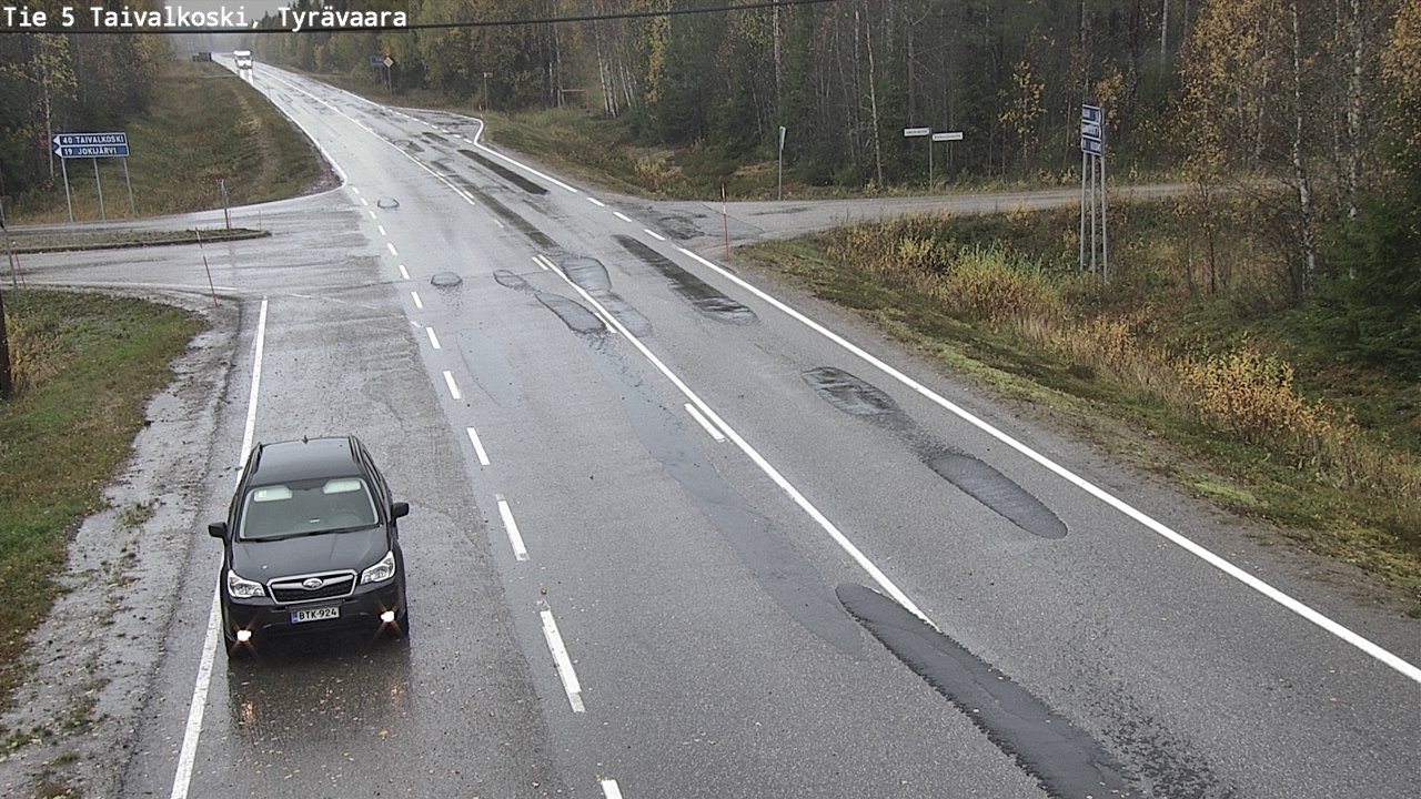Kelikamerat Kuva Tie 5 Taivalkoski, Tyrävaara, Taivalkoski, Pohjois-Pohjanmaa