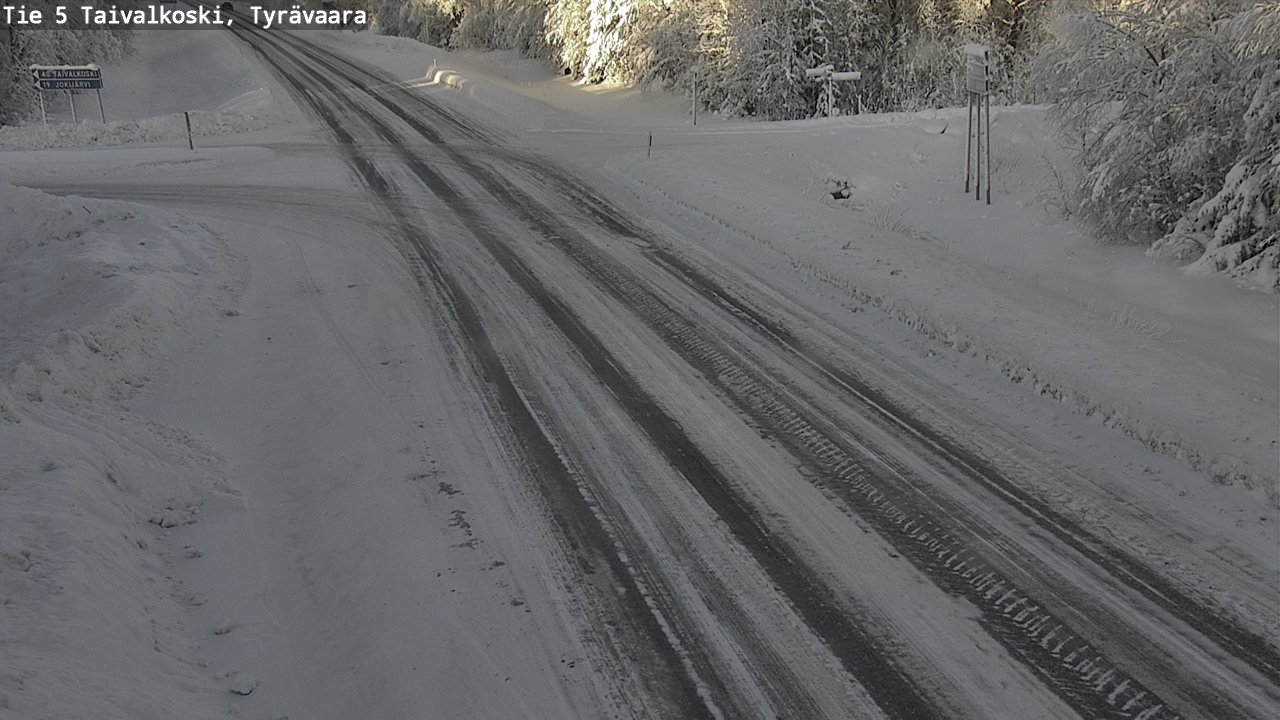 Kelikamerat Kuva Tie 5 Taivalkoski, Tyrävaara, Taivalkoski, Pohjois-Pohjanmaa