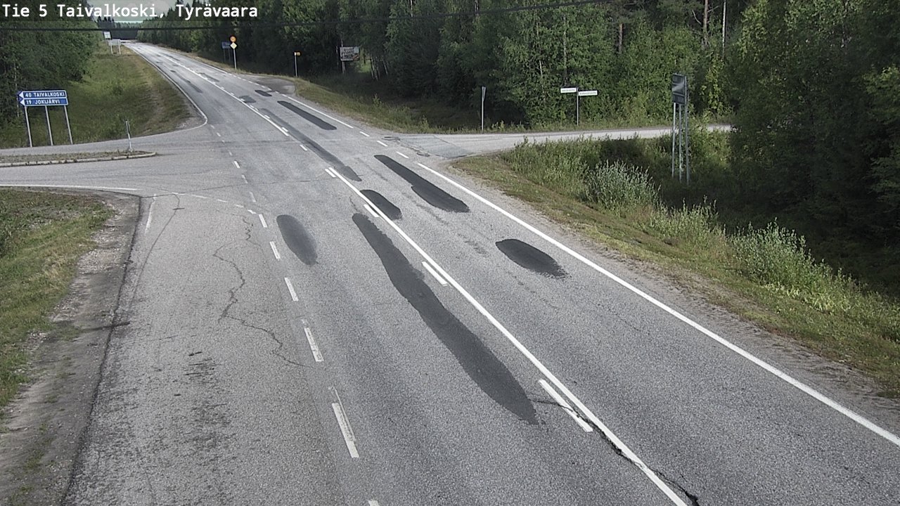 Kelikamerat Kuva Tie 5 Taivalkoski, Tyrävaara, Taivalkoski, Pohjois-Pohjanmaa
