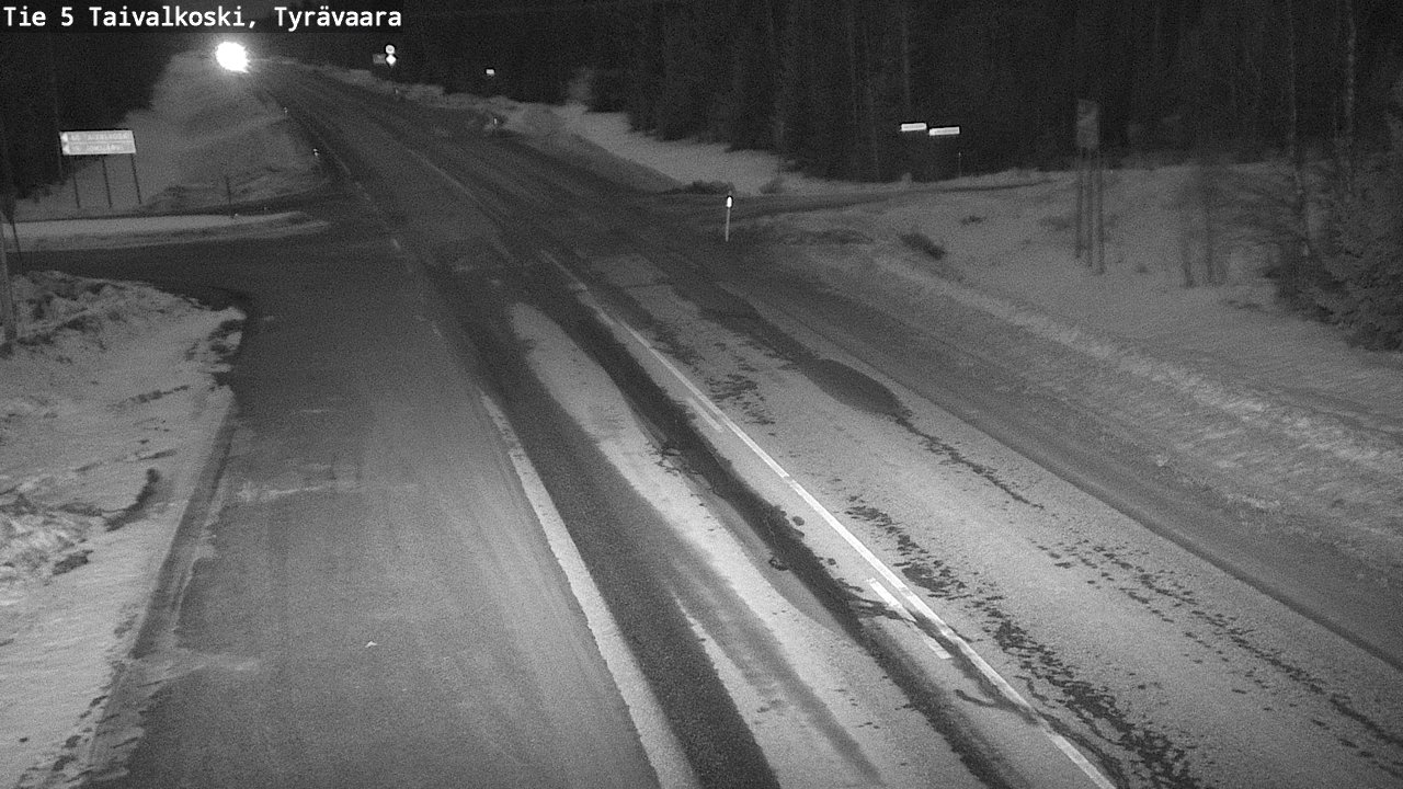 Weather Camera Image Väg 5 Taivalkoski, Tyrävaara, Taivalkoski, Pohjois-Pohjanmaa