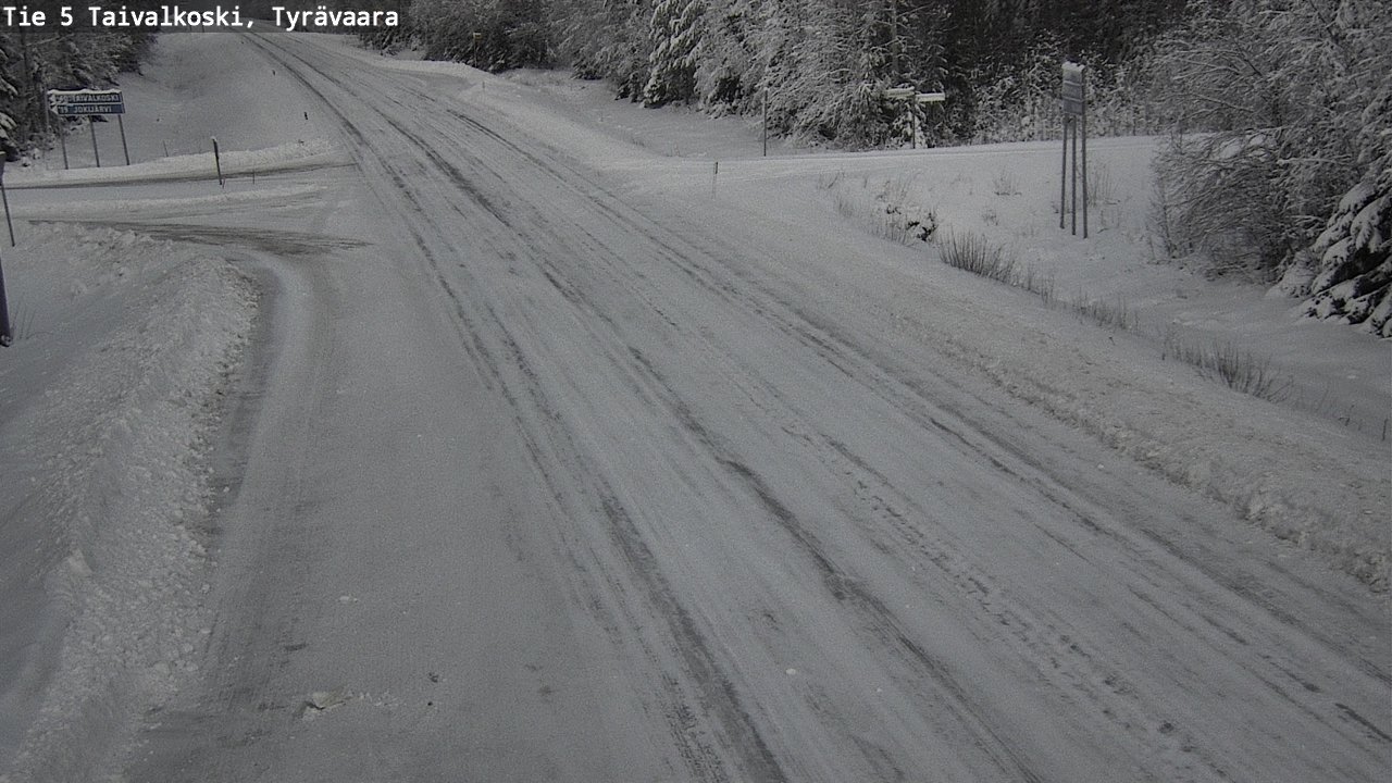 Weather Camera Image Road 5 Taivalkoski, Tyrävaara, Taivalkoski, Pohjois-Pohjanmaa