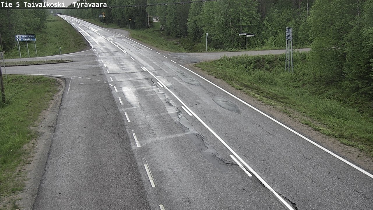 Kelikamerat Kuva Tie 5 Taivalkoski, Tyrävaara, Taivalkoski, Pohjois-Pohjanmaa