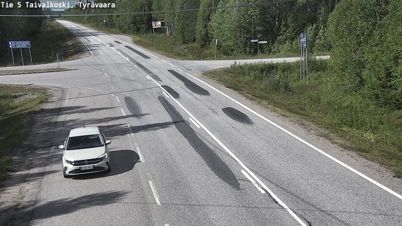 Kelikamerat Kuva Tie 5 Taivalkoski, Tyrävaara, Taivalkoski, Pohjois-Pohjanmaa