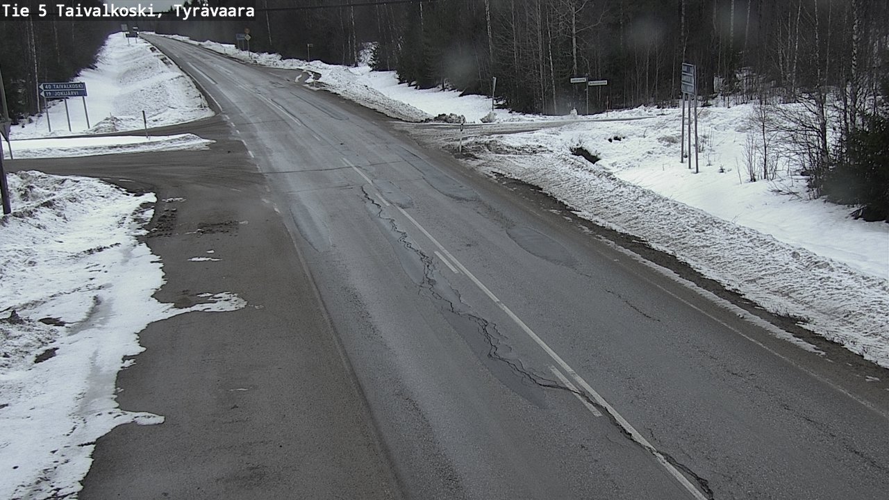 Kelikamerat Kuva Tie 5 Taivalkoski, Tyrävaara, Taivalkoski, Pohjois-Pohjanmaa