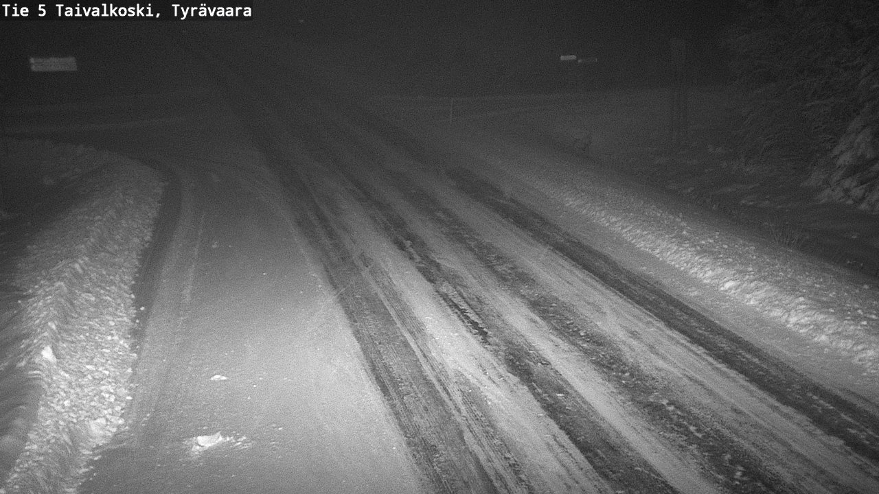 Weather Camera Image Väg 5 Taivalkoski, Tyrävaara, Taivalkoski, Pohjois-Pohjanmaa