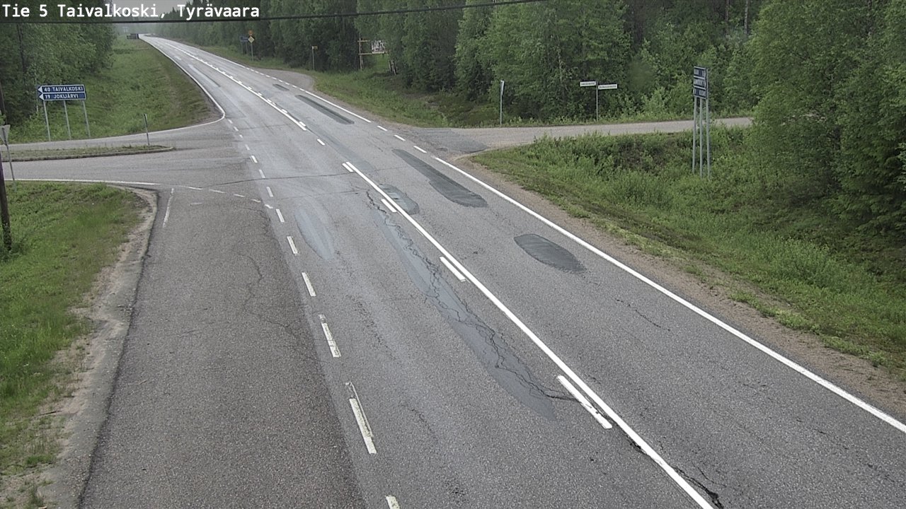 Kelikamerat Kuva Tie 5 Taivalkoski, Tyrävaara, Taivalkoski, Pohjois-Pohjanmaa