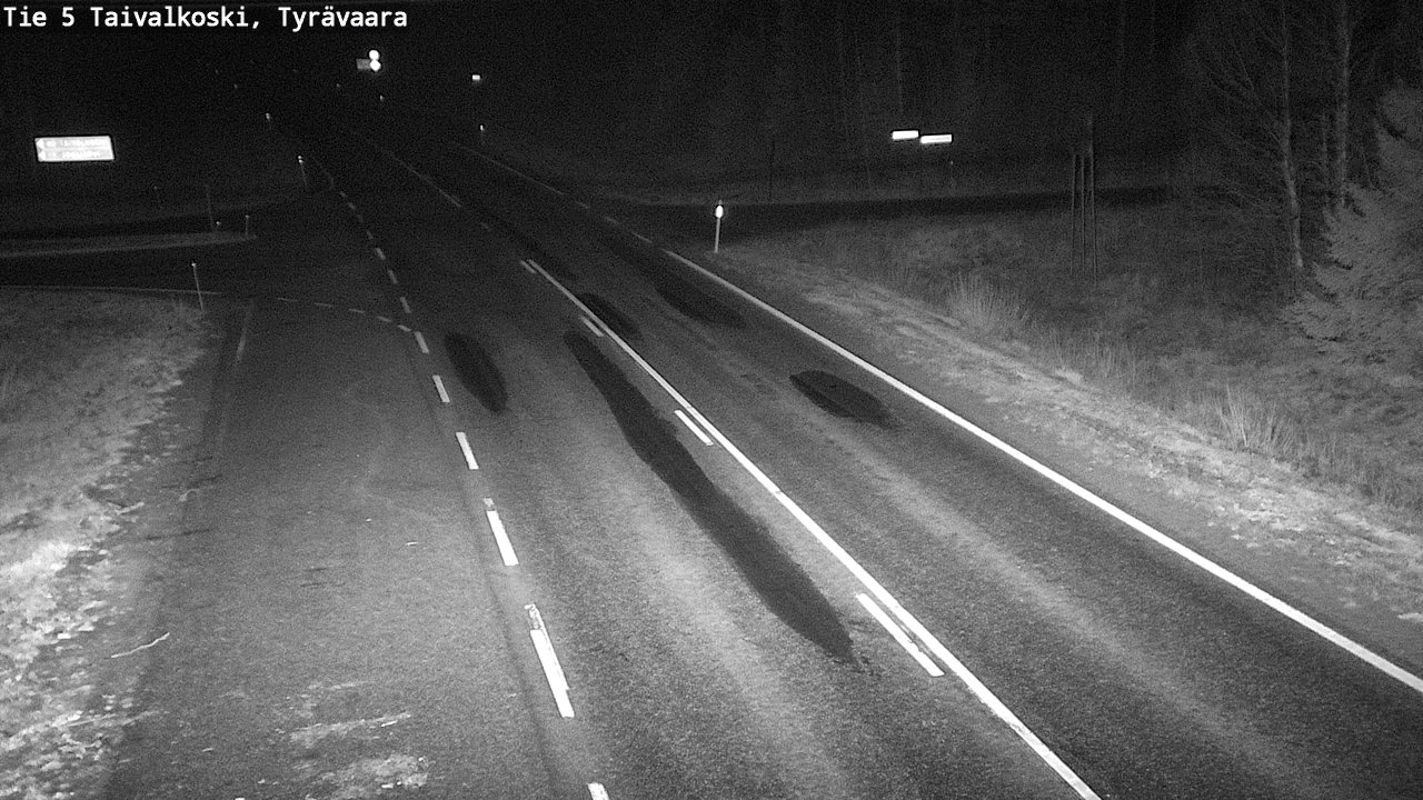 Kelikamerat Kuva Tie 5 Taivalkoski, Tyrävaara, Taivalkoski, Pohjois-Pohjanmaa