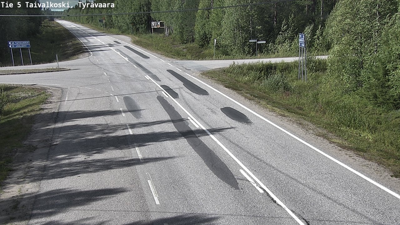 Kelikamerat Kuva Tie 5 Taivalkoski, Tyrävaara, Taivalkoski, Pohjois-Pohjanmaa