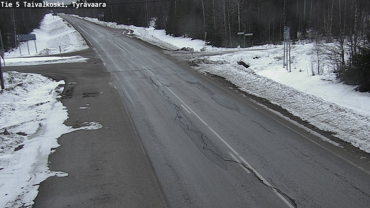 Kelikamerat Kuva Tie 5 Taivalkoski, Tyrävaara, Taivalkoski, Pohjois-Pohjanmaa