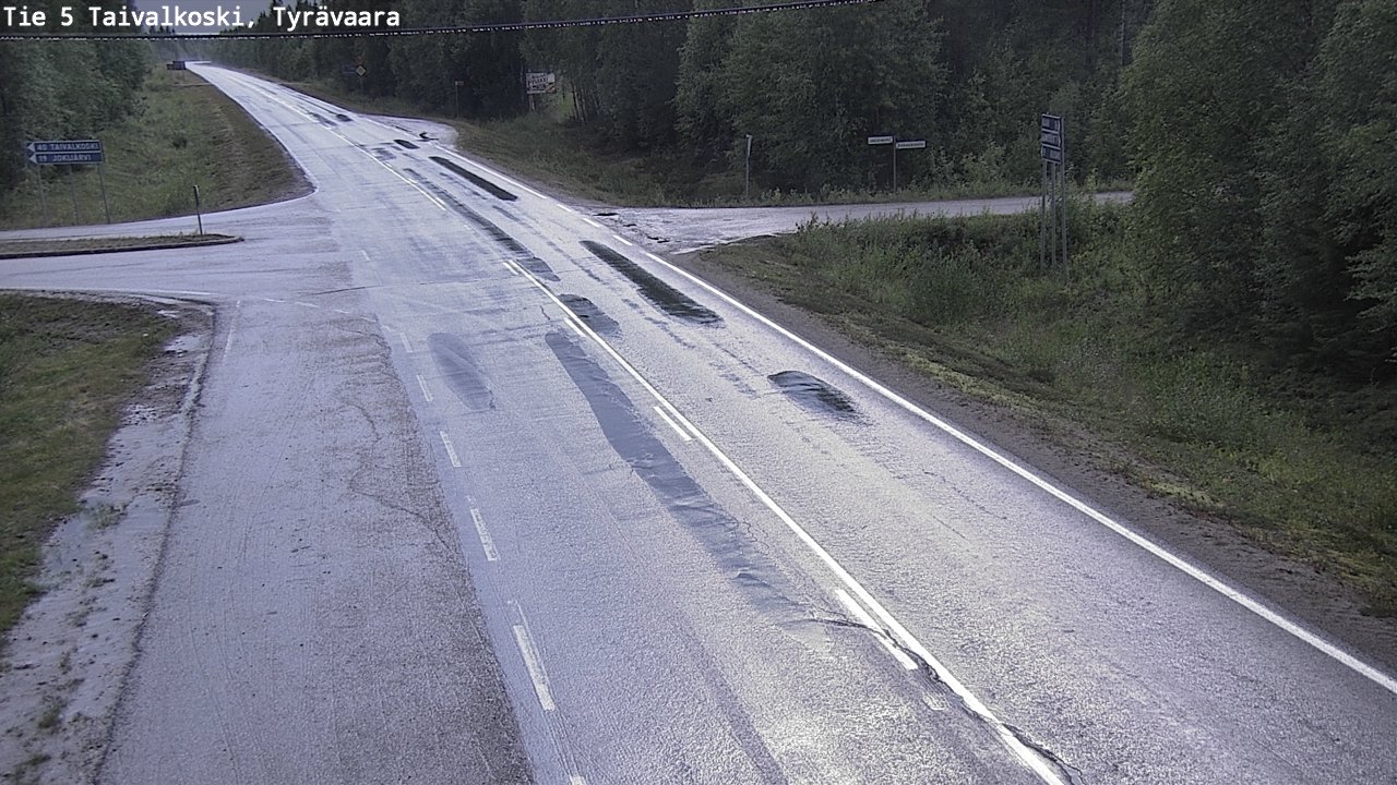 Kelikamerat Kuva Tie 5 Taivalkoski, Tyrävaara, Taivalkoski, Pohjois-Pohjanmaa