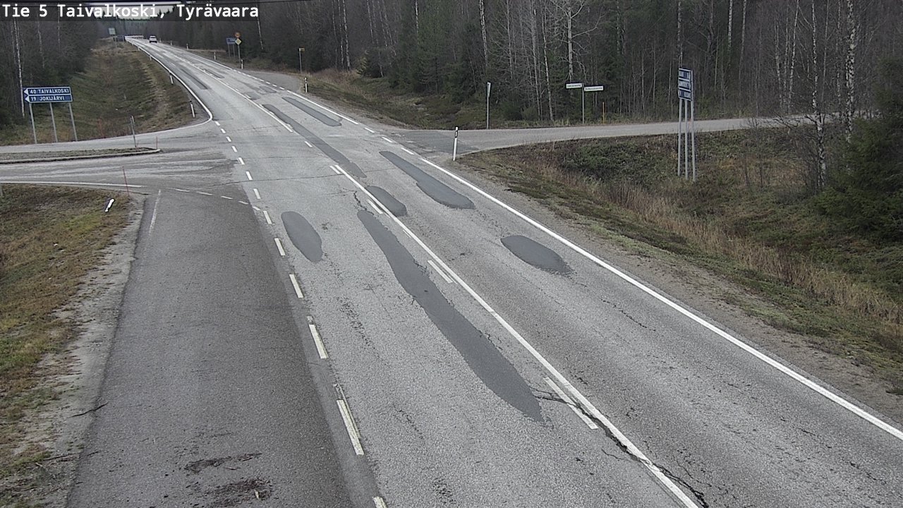 Kelikamerat Kuva Tie 5 Taivalkoski, Tyrävaara, Taivalkoski, Pohjois-Pohjanmaa