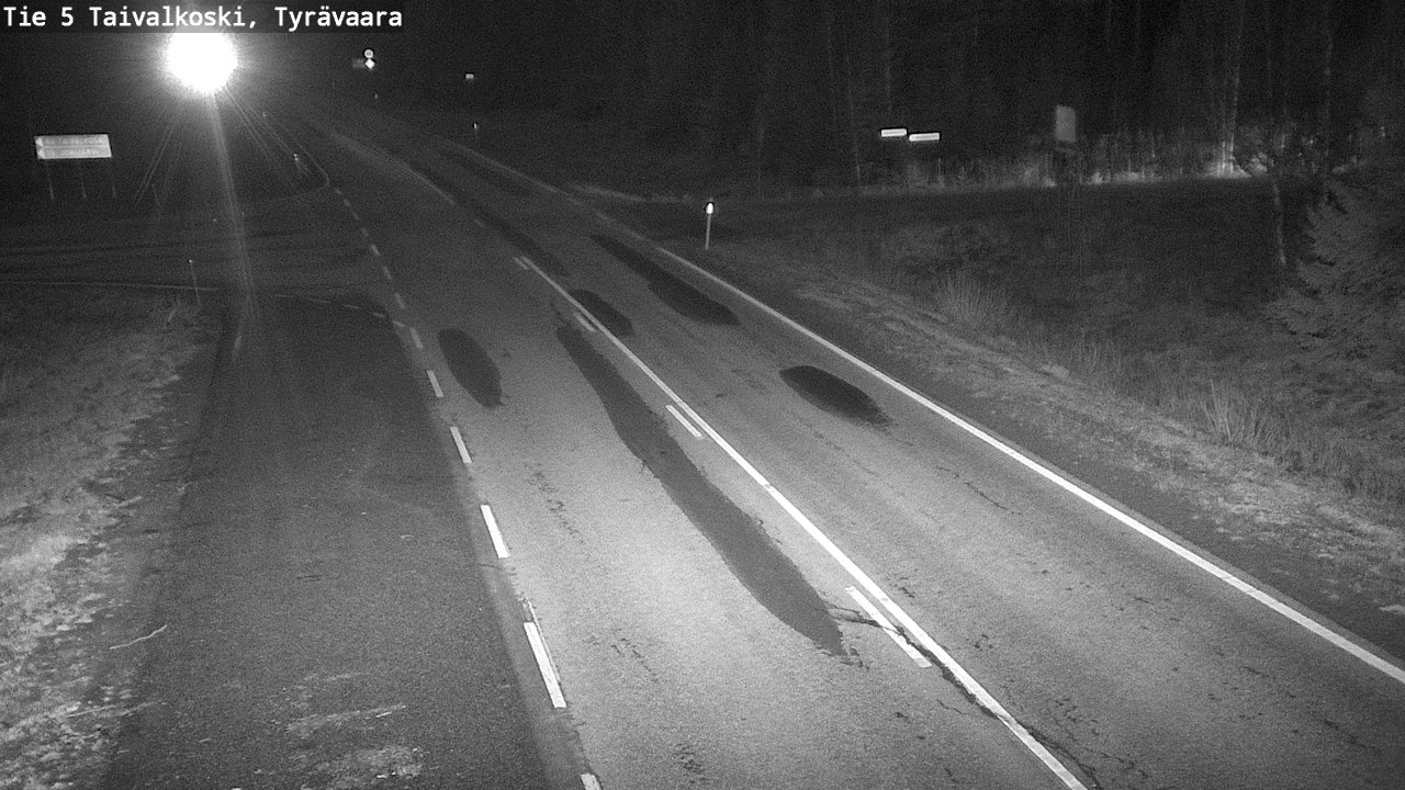 Kelikamerat Kuva Tie 5 Taivalkoski, Tyrävaara, Taivalkoski, Pohjois-Pohjanmaa