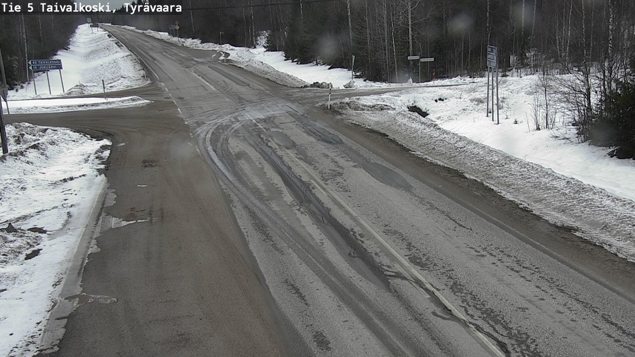 Weather Camera Image Road 5 Taivalkoski, Tyrävaara, Taivalkoski, Pohjois-Pohjanmaa
