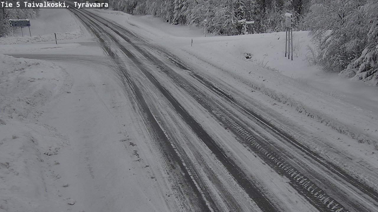 Kelikamerat Kuva Tie 5 Taivalkoski, Tyrävaara, Taivalkoski, Pohjois-Pohjanmaa