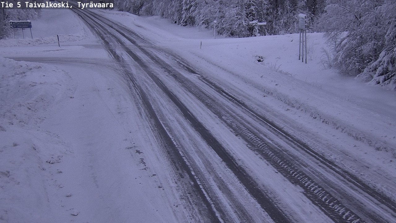 Kelikamerat Kuva Tie 5 Taivalkoski, Tyrävaara, Taivalkoski, Pohjois-Pohjanmaa