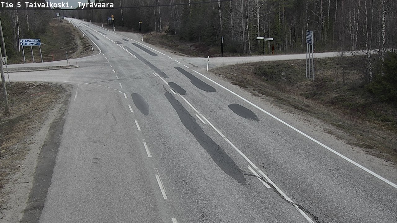 Kelikamerat Kuva Tie 5 Taivalkoski, Tyrävaara, Taivalkoski, Pohjois-Pohjanmaa