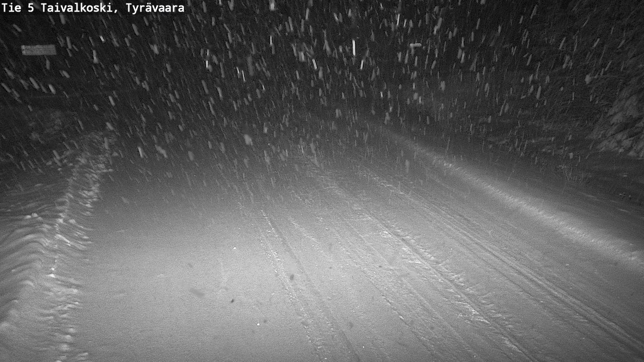 Weather Camera Image Road 5 Taivalkoski, Tyrävaara, Taivalkoski, Pohjois-Pohjanmaa