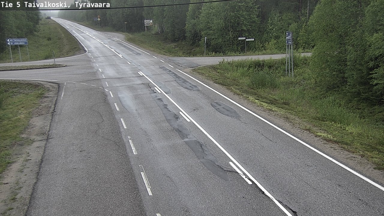 Kelikamerat Kuva Tie 5 Taivalkoski, Tyrävaara, Taivalkoski, Pohjois-Pohjanmaa