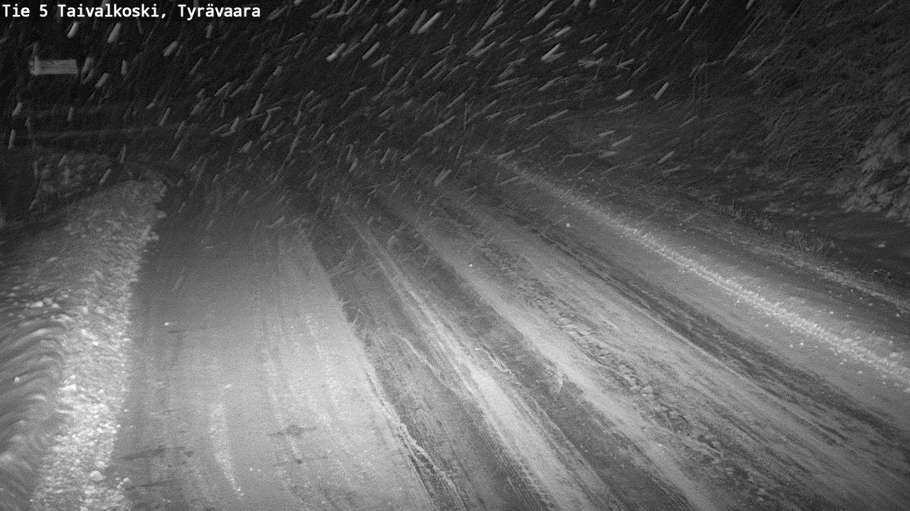 Weather Camera Image Road 5 Taivalkoski, Tyrävaara, Taivalkoski, Pohjois-Pohjanmaa