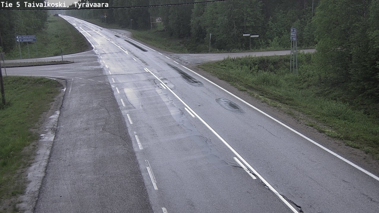Kelikamerat Kuva Tie 5 Taivalkoski, Tyrävaara, Taivalkoski, Pohjois-Pohjanmaa