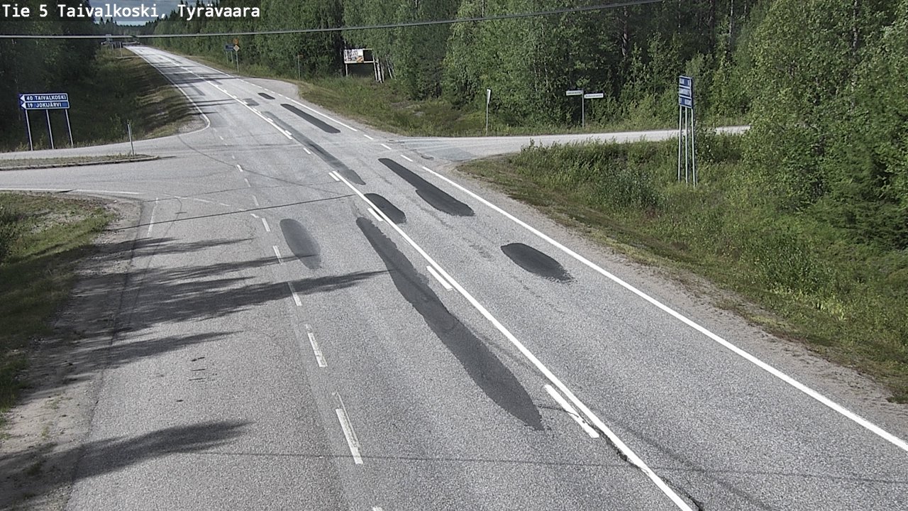 Kelikamerat Kuva Tie 5 Taivalkoski, Tyrävaara, Taivalkoski, Pohjois-Pohjanmaa