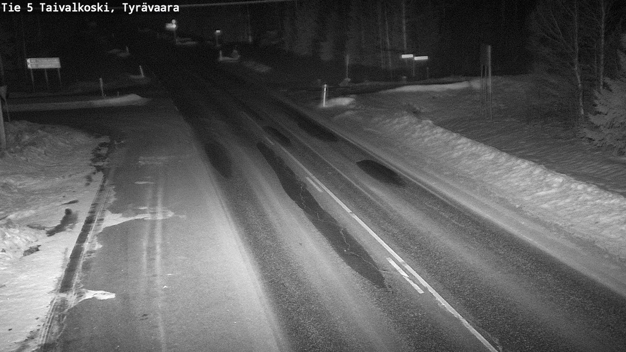 Kelikamerat Kuva Tie 5 Taivalkoski, Tyrävaara, Taivalkoski, Pohjois-Pohjanmaa