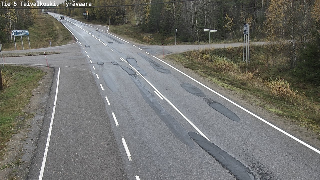 Kelikamerat Kuva Tie 5 Taivalkoski, Tyrävaara, Taivalkoski, Pohjois-Pohjanmaa