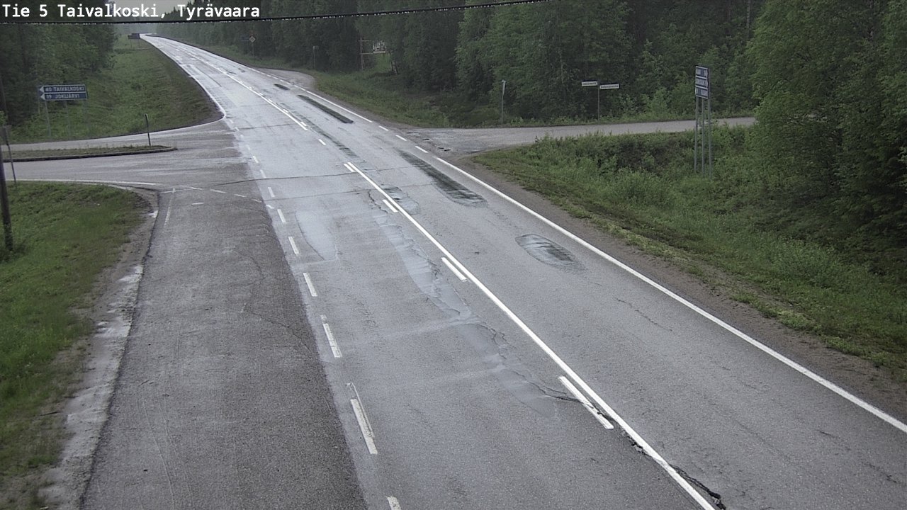 Kelikamerat Kuva Tie 5 Taivalkoski, Tyrävaara, Taivalkoski, Pohjois-Pohjanmaa
