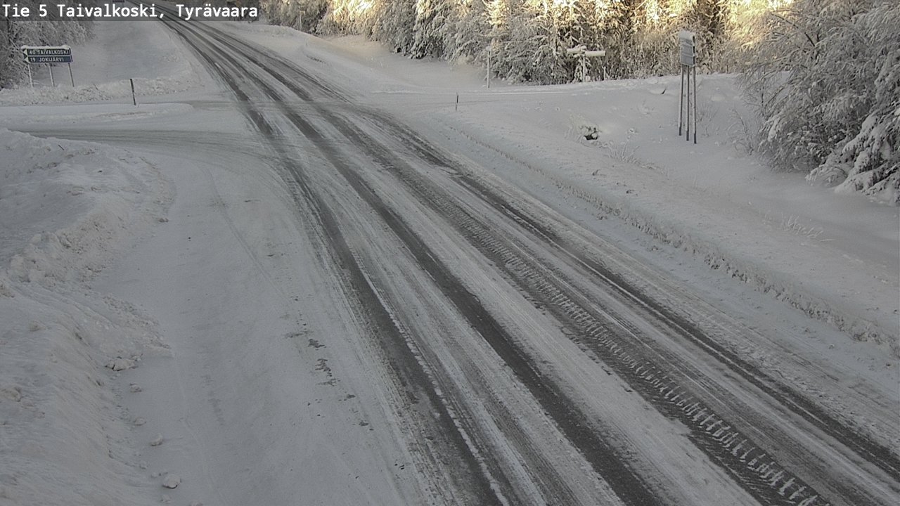 Kelikamerat Kuva Tie 5 Taivalkoski, Tyrävaara, Taivalkoski, Pohjois-Pohjanmaa
