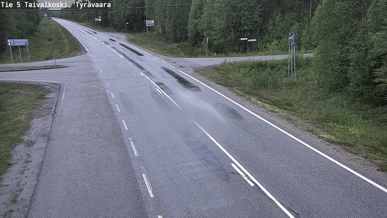 Kelikamerat Kuva Tie 5 Taivalkoski, Tyrävaara, Taivalkoski, Pohjois-Pohjanmaa