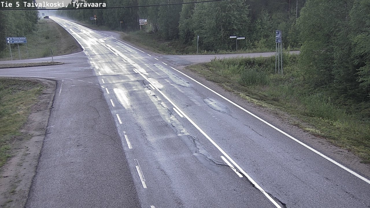 Kelikamerat Kuva Tie 5 Taivalkoski, Tyrävaara, Taivalkoski, Pohjois-Pohjanmaa