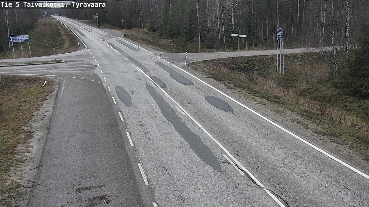 Kelikamerat Kuva Tie 5 Taivalkoski, Tyrävaara, Taivalkoski, Pohjois-Pohjanmaa